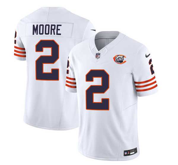 Men & Women & Youth Chicago Bears #2 DJ Moore White 2023 F.U.S.E. Throwback Limited Jersey,We sell and wholesale Men & Women & Youth Chicago Bears #2 DJ Moore White 2023 F.U.S.E. Throwback Limited Jersey on line form chian!